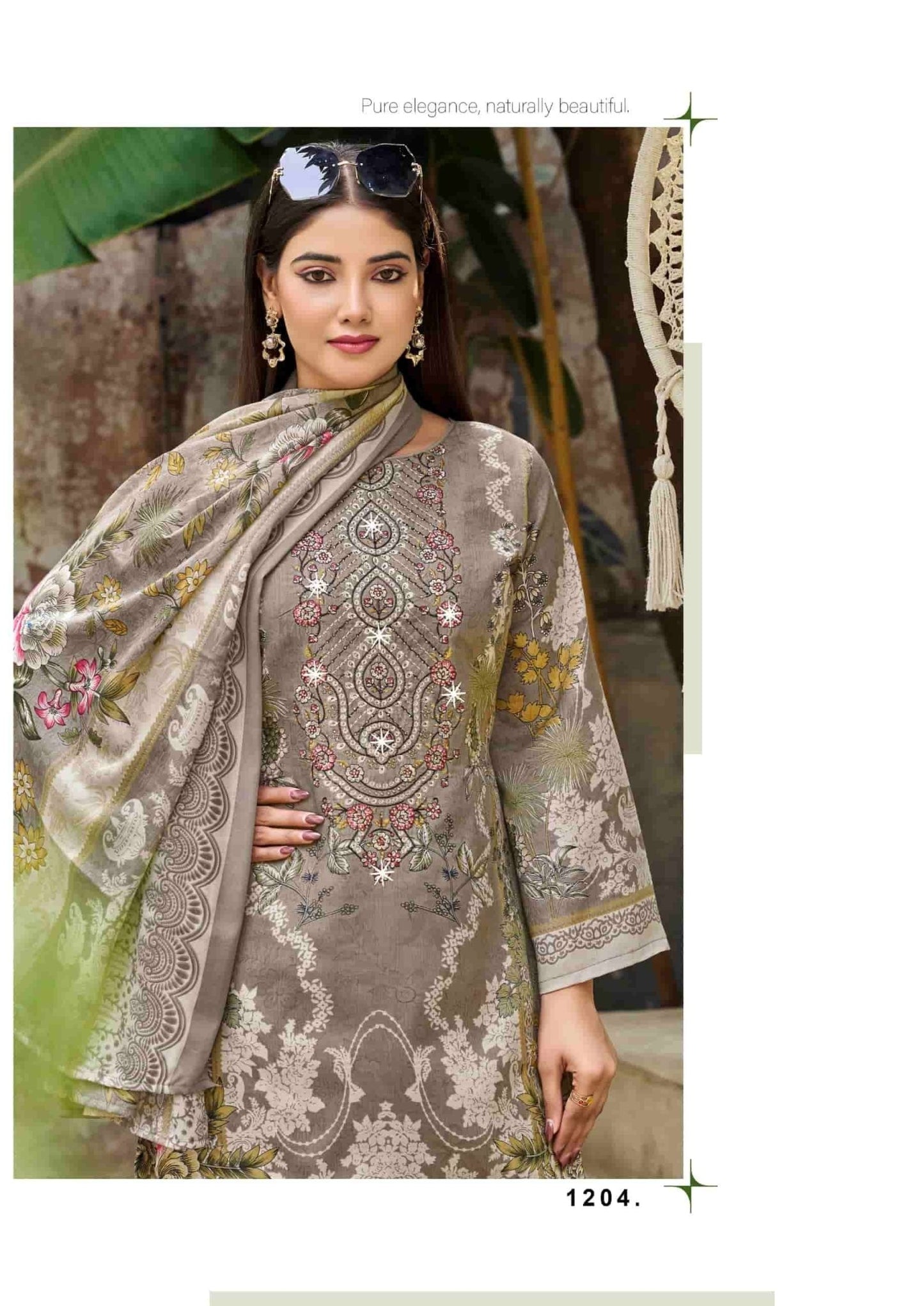 Vandana Fashion Nagina Vol 12 Cotton Embroidery Dress Material - Amrah Wholesale