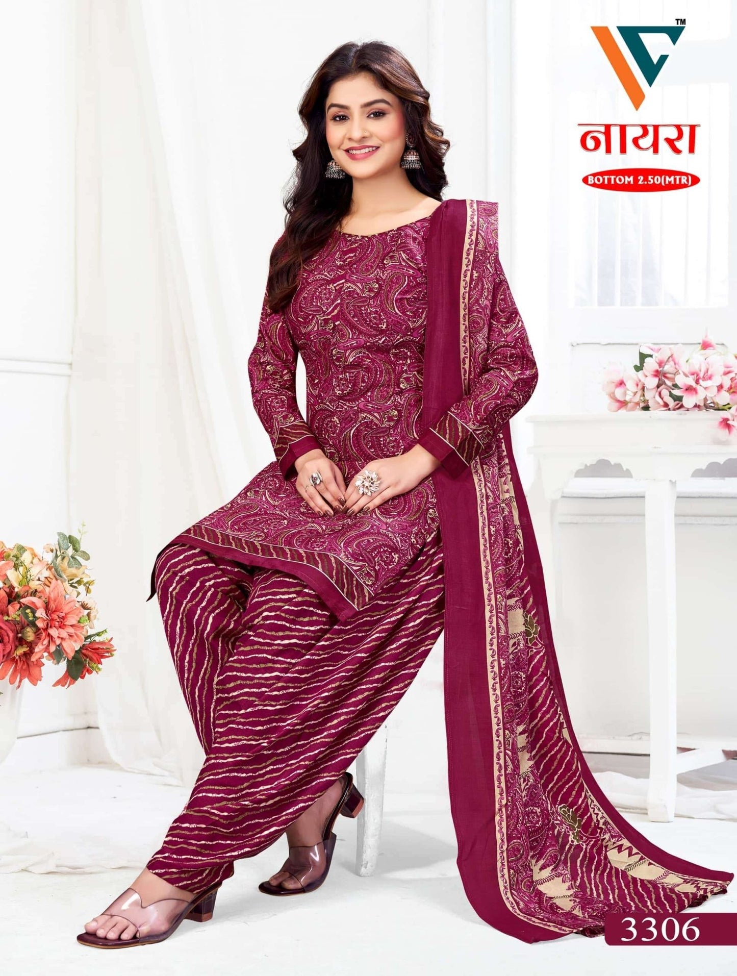 Vandana Fashion Nayra Vol 33 Cotton Printed Dress Material - Amrah Wholesale
