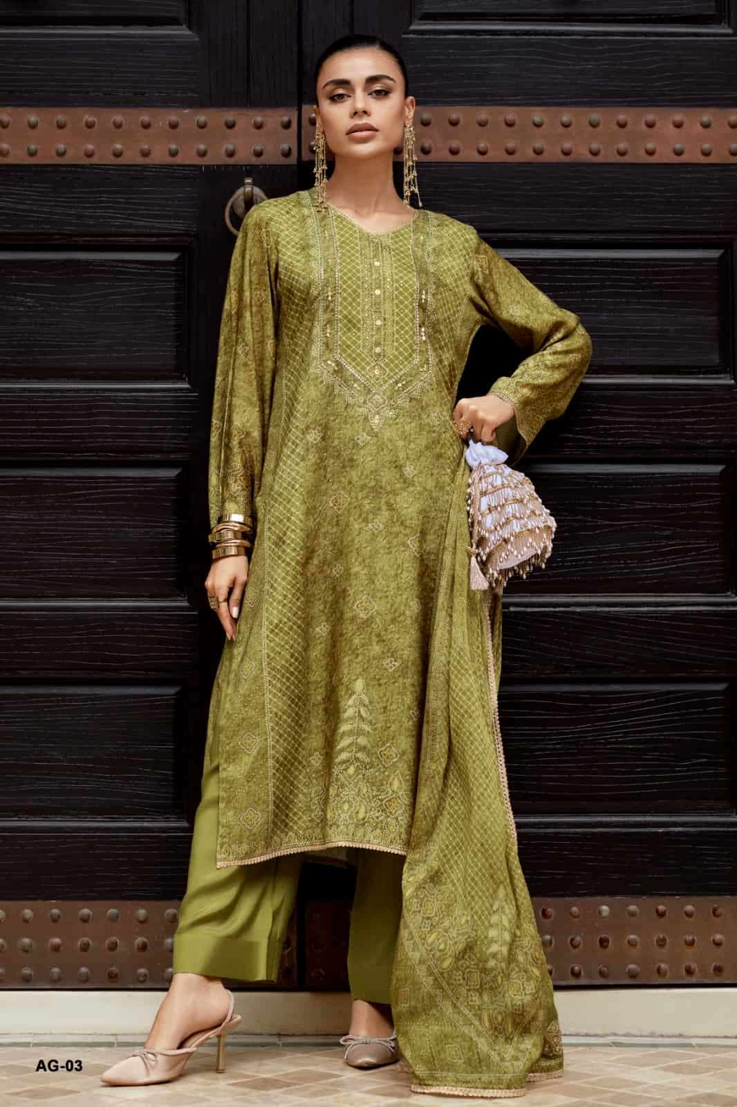 Varsha Fashion Aangan Muslin Dress Material - Amrah Wholesale