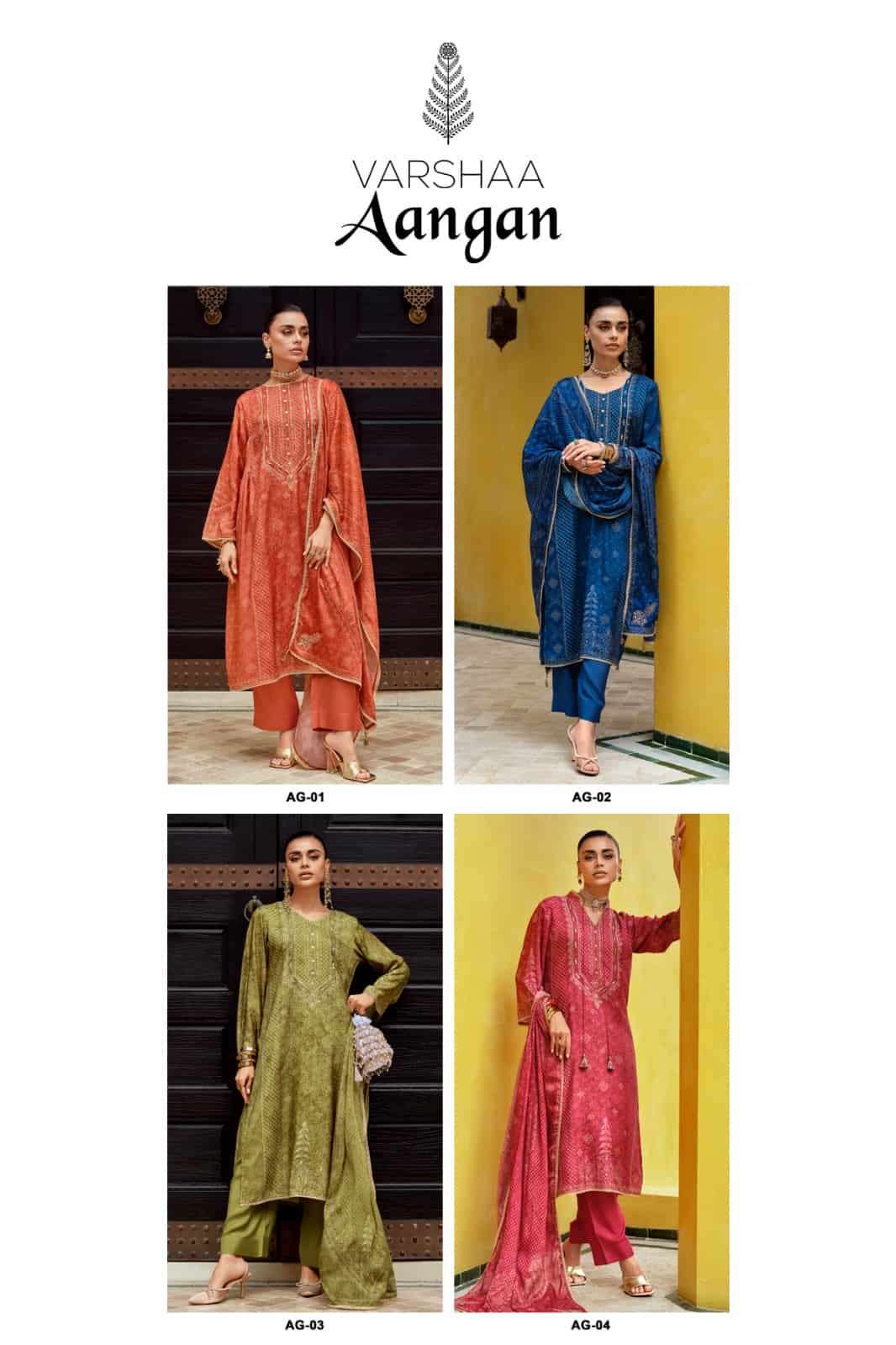 Varsha Fashion Aangan Muslin Dress Material - Amrah Wholesale
