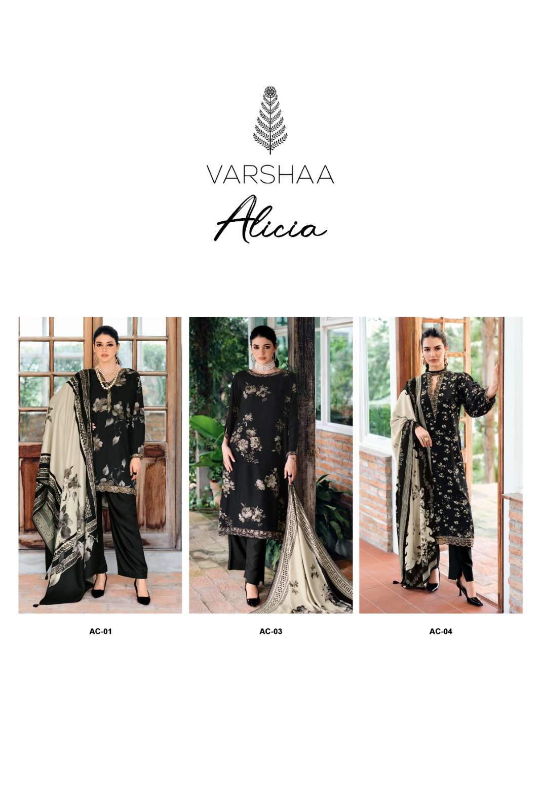 Varsha Alicia Fine Cotton Dress Material - Amrah Wholesale