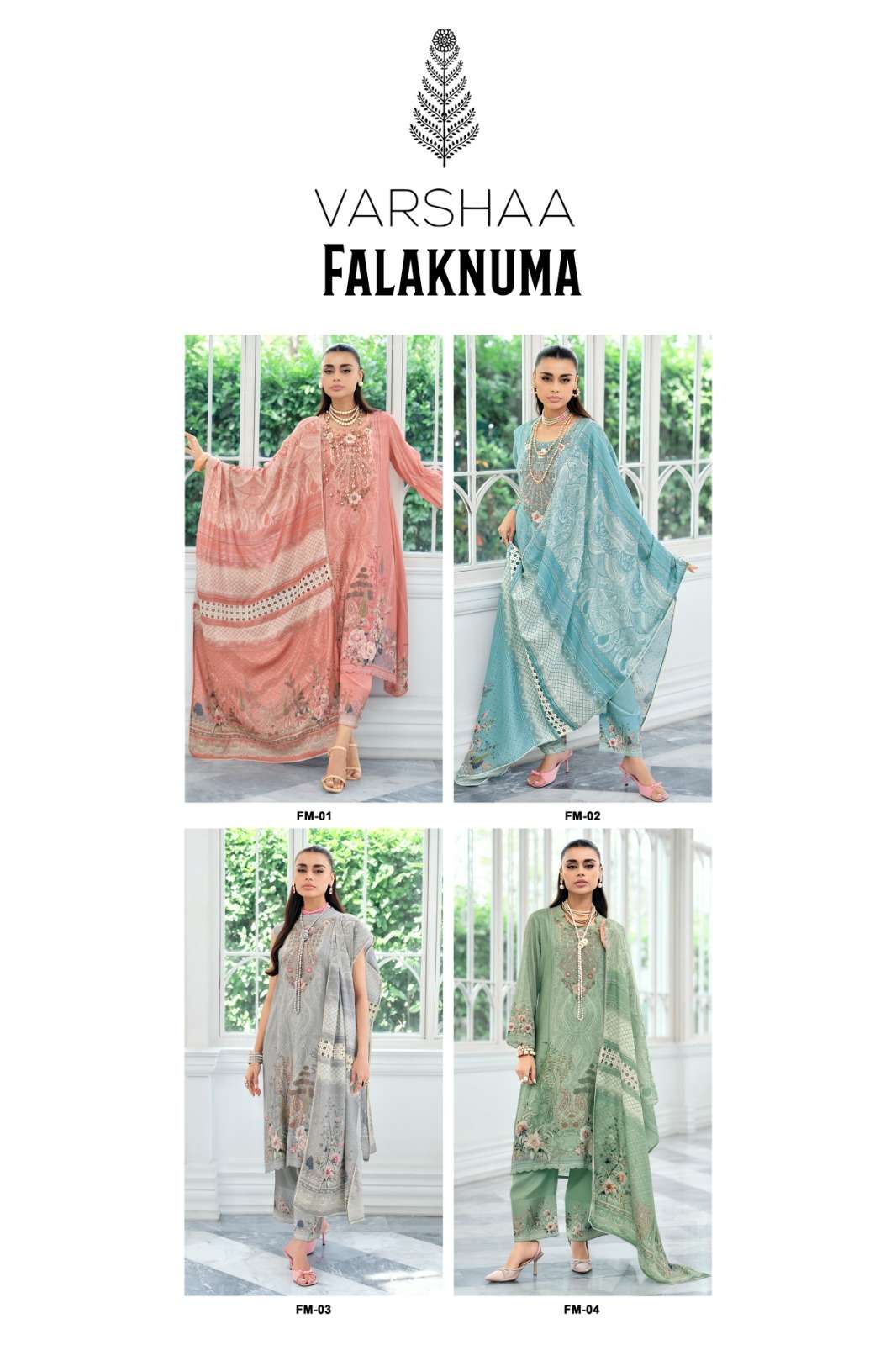 Varsha Fashion Falaknuma Dress Material Wholesale Catalogue - Amrah Wholesale
