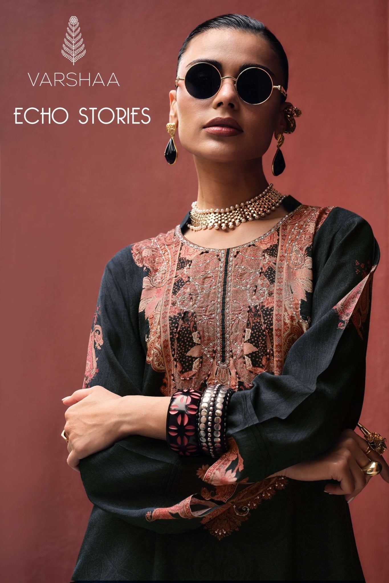 Varsha Fashion Echo Stories Dress Material Wholesale Catalogue - Amrah Wholesale