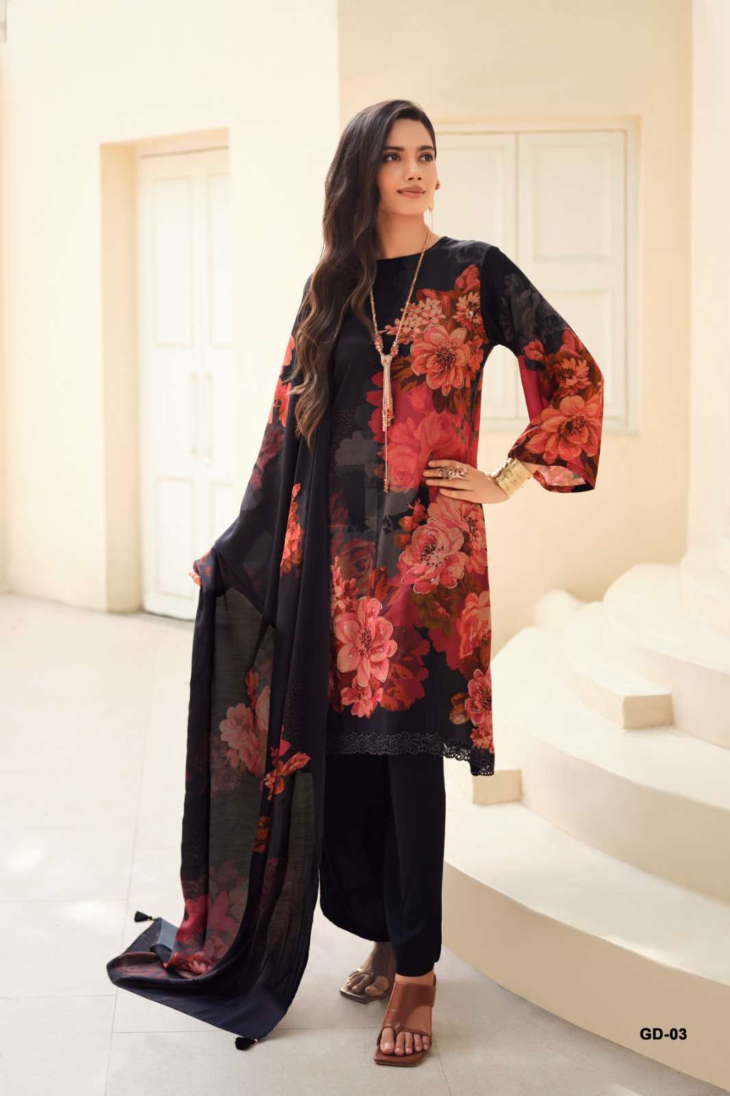 Varsha Fashion Gulisataan Diaries Viscose Muslin Dress Material - Amrah Wholesale