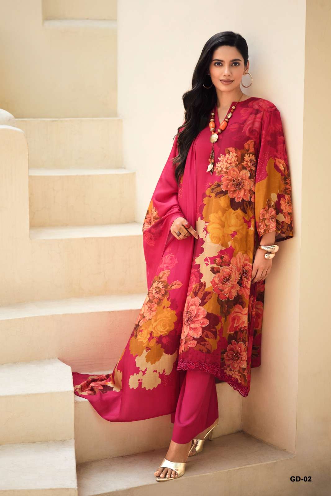 Varsha Fashion Gulisataan Diaries Viscose Muslin Dress Material - Amrah Wholesale