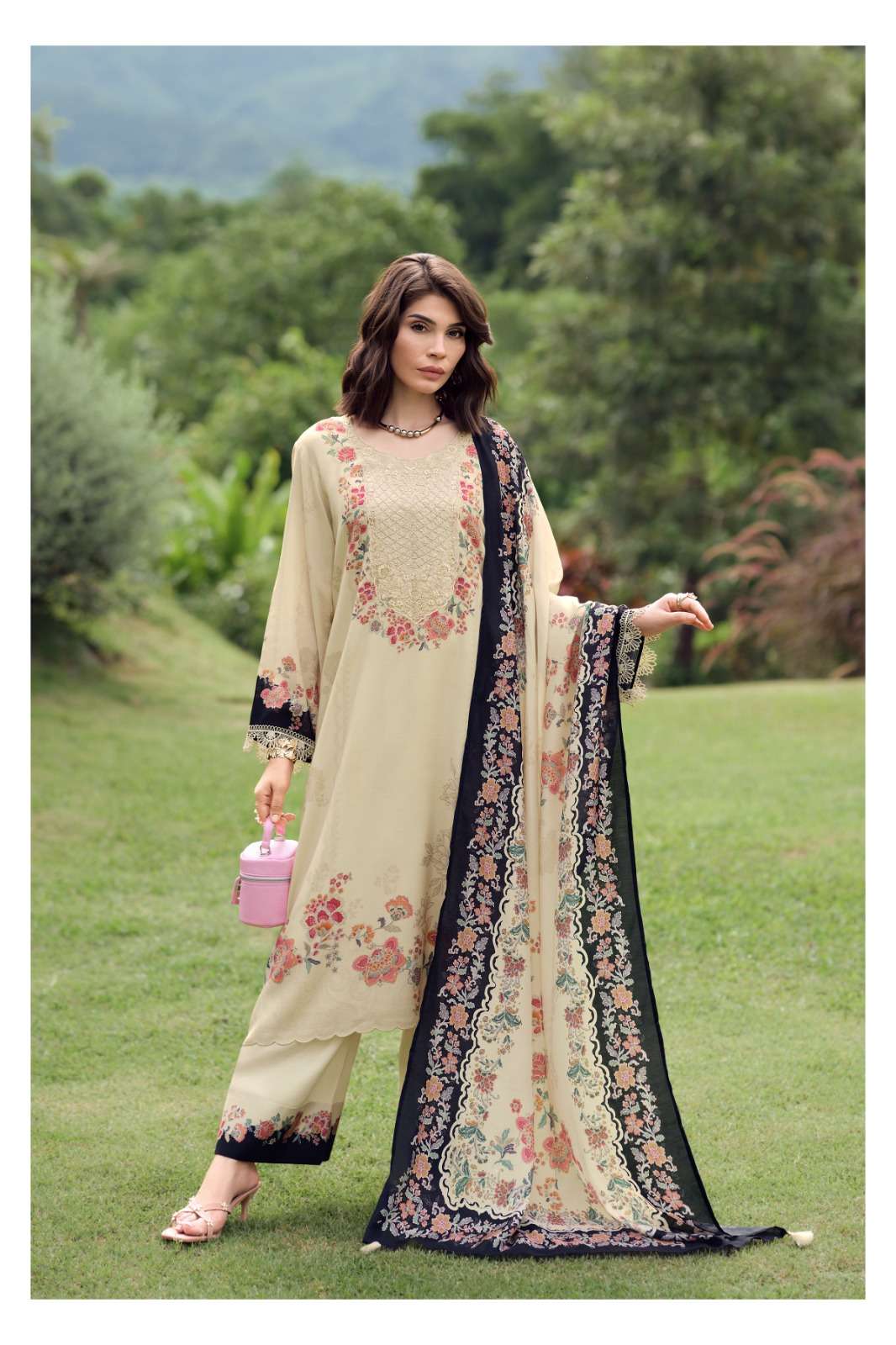 Varsha Fashion The Bloom Theory Premium Muslin Dress Material - Amrah Wholesale