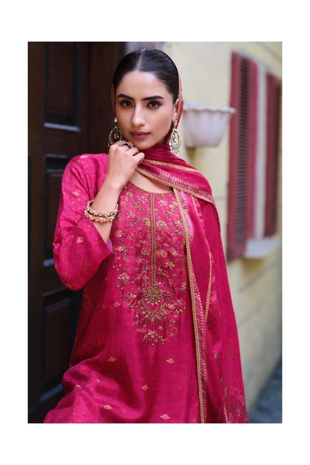 Varsha Fashion Tishya Viscose Handwork Dress Material
