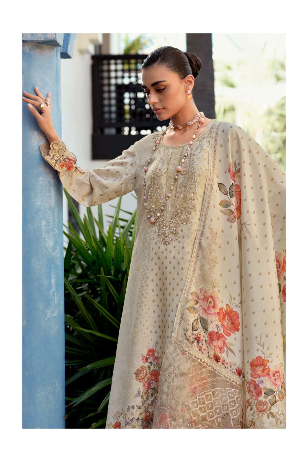 Varsha Golden Soul Shimmer Dress Material - Amrah Wholesale