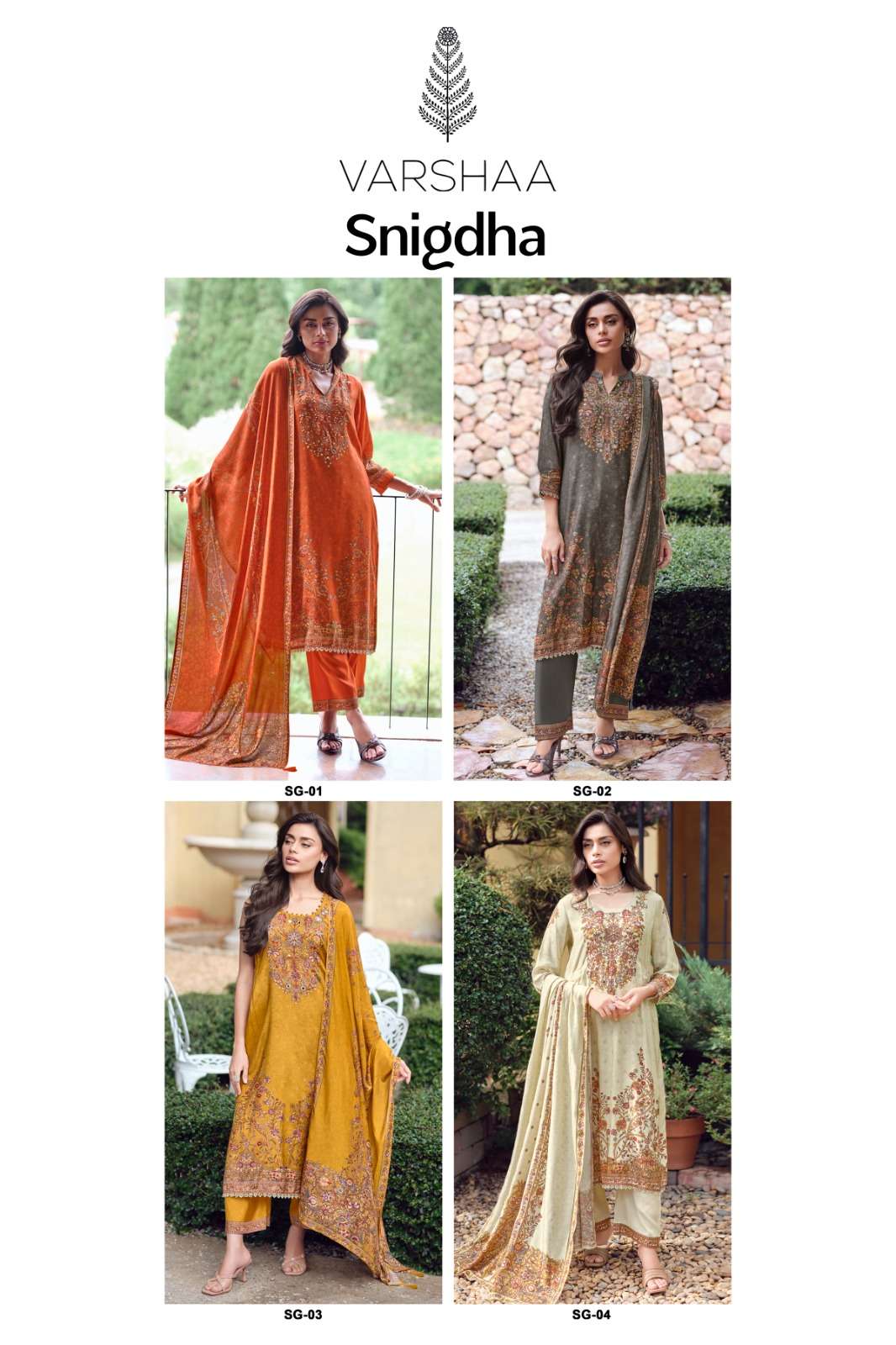 Varsha Snigdha Premium Viscose Muslin Dress Material Wholesale