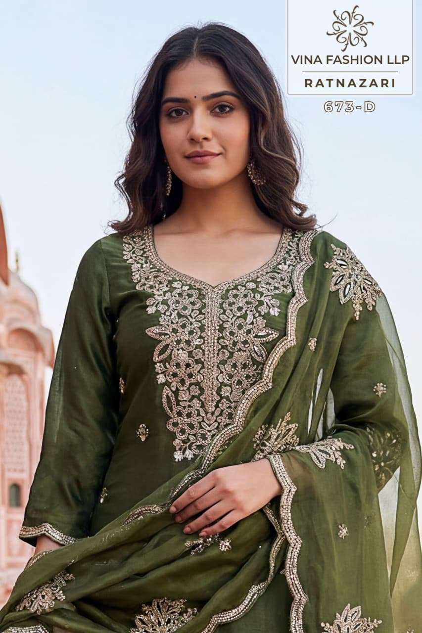 Vinay Fashion Ratnazari Silk Dress Material Wholesale Surat India - Amrah Wholesale