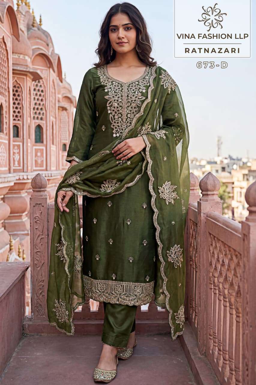 Vinay Fashion Ratnazari Silk Dress Material Wholesale Surat India - Amrah Wholesale