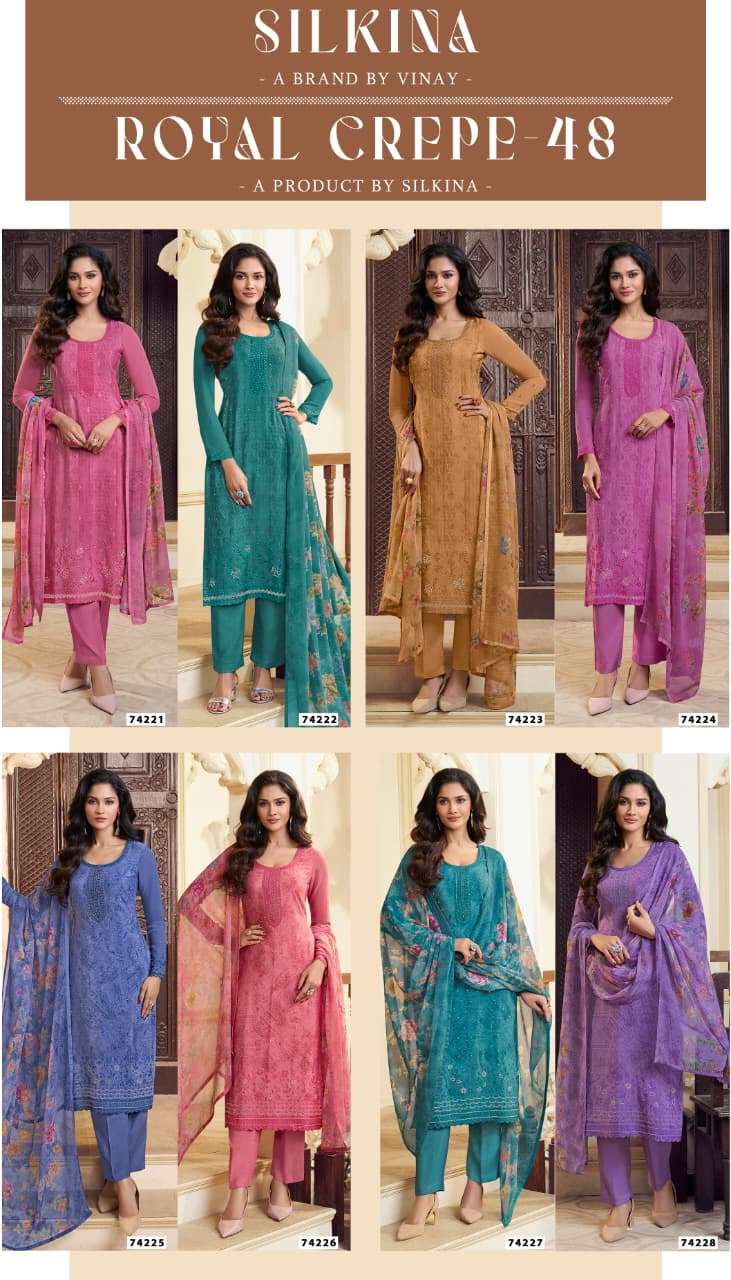 Vinay Fashion Royal Crepe Vol 48