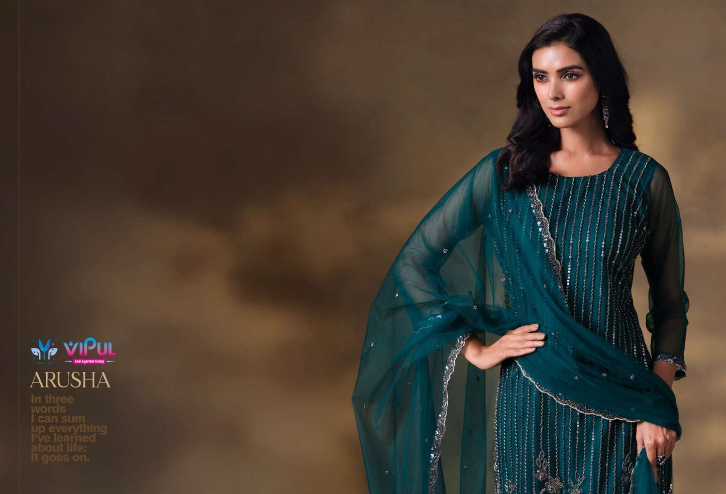 Vipul Fashion Arusha Heavy Net Designer Dress Material
