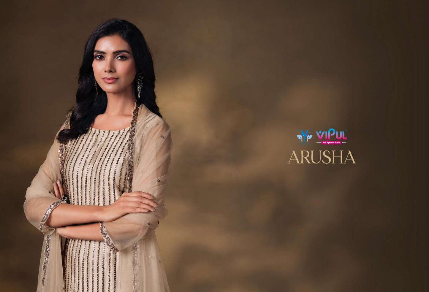 Vipul Fashion Arusha Heavy Net Designer Dress Material
