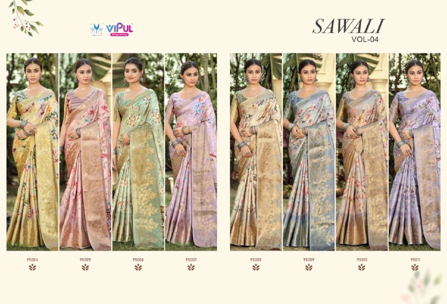 Vipul Fashion Sawali Vol 4 Premium Soft Silk Digital Print Saree