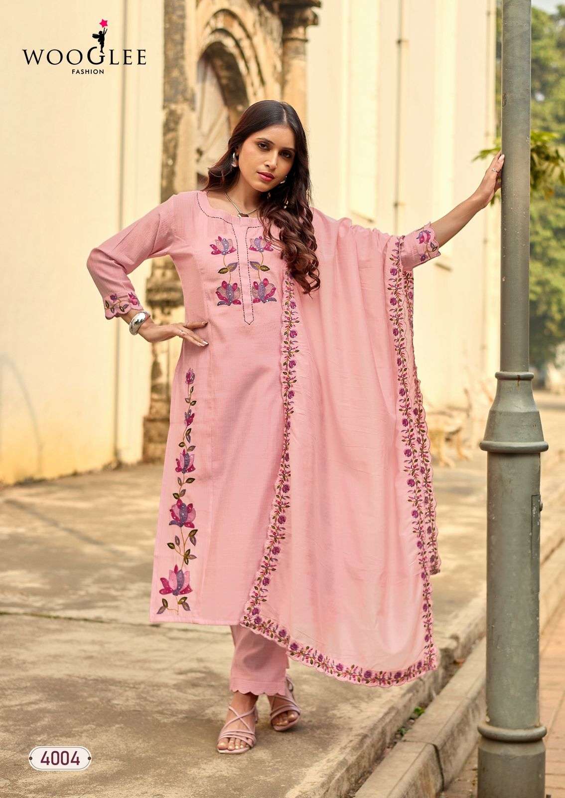 WOOGLEE RUDRIKA 4001 - 4004 Viscose Salwar Suit Set Wholesale Surat India - Amrah Wholesale