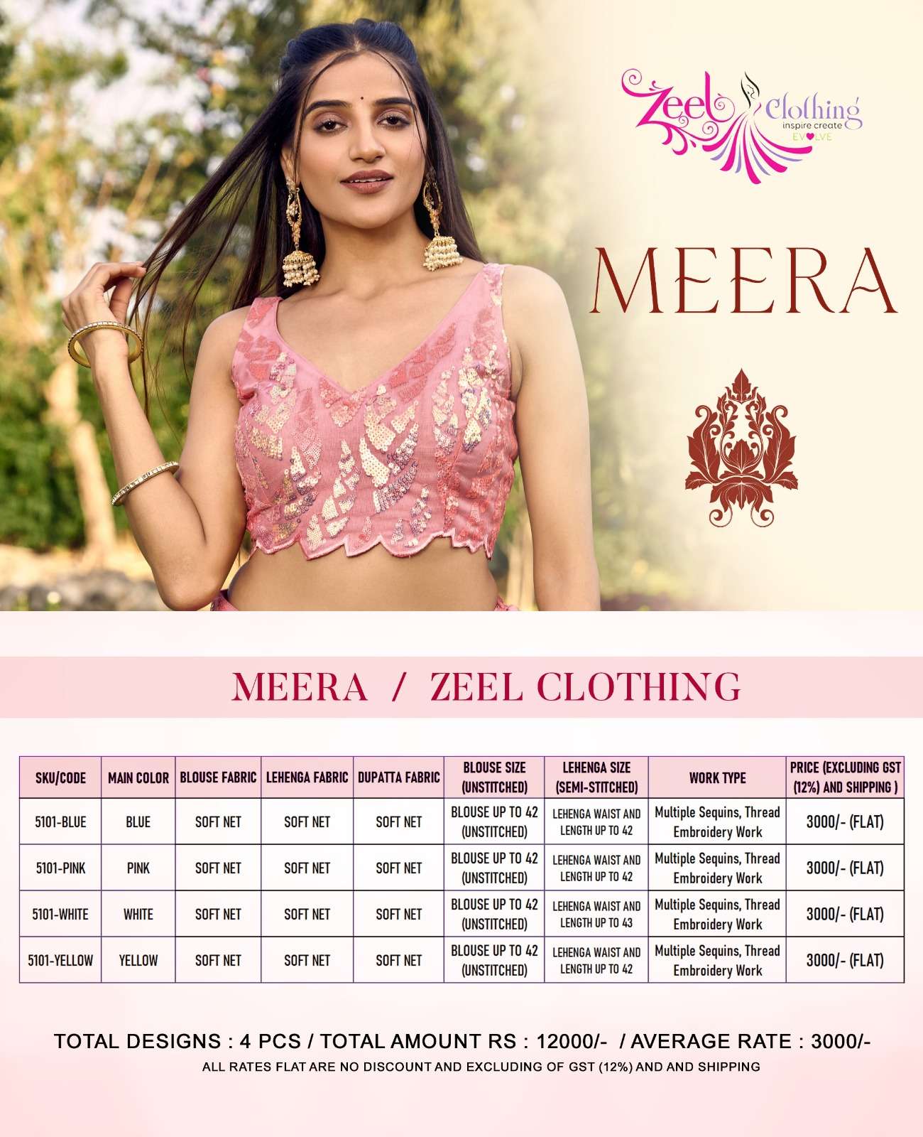 Zeel Clothing Meera - Amrah Wholesale
