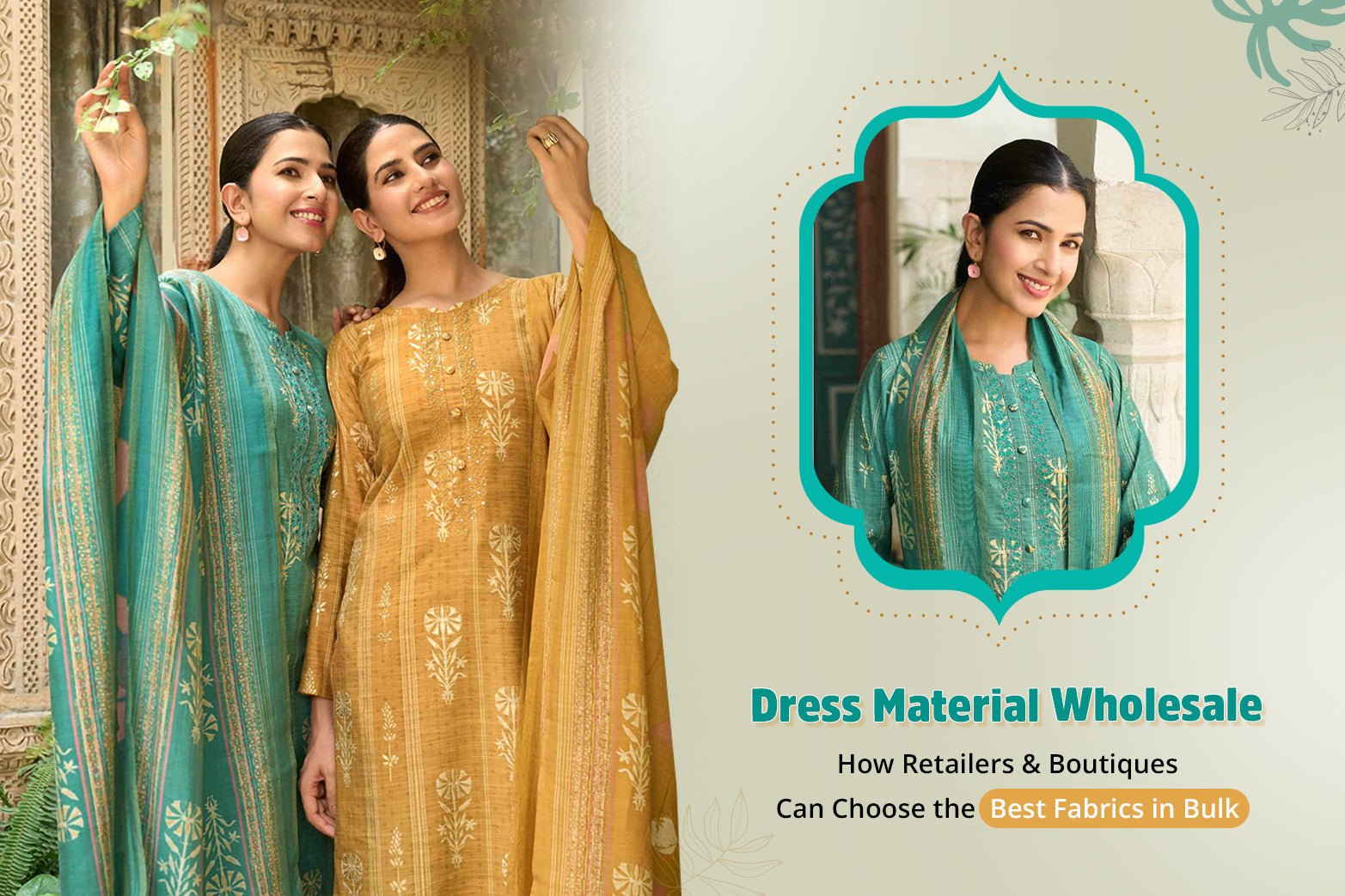 Dress Material Wholesale: How Retailers & Boutiques Can Choose the Best Fabrics in Bulk - Amrah Wholesale