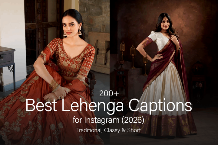 Lehenga Captions for Instagram in 2026