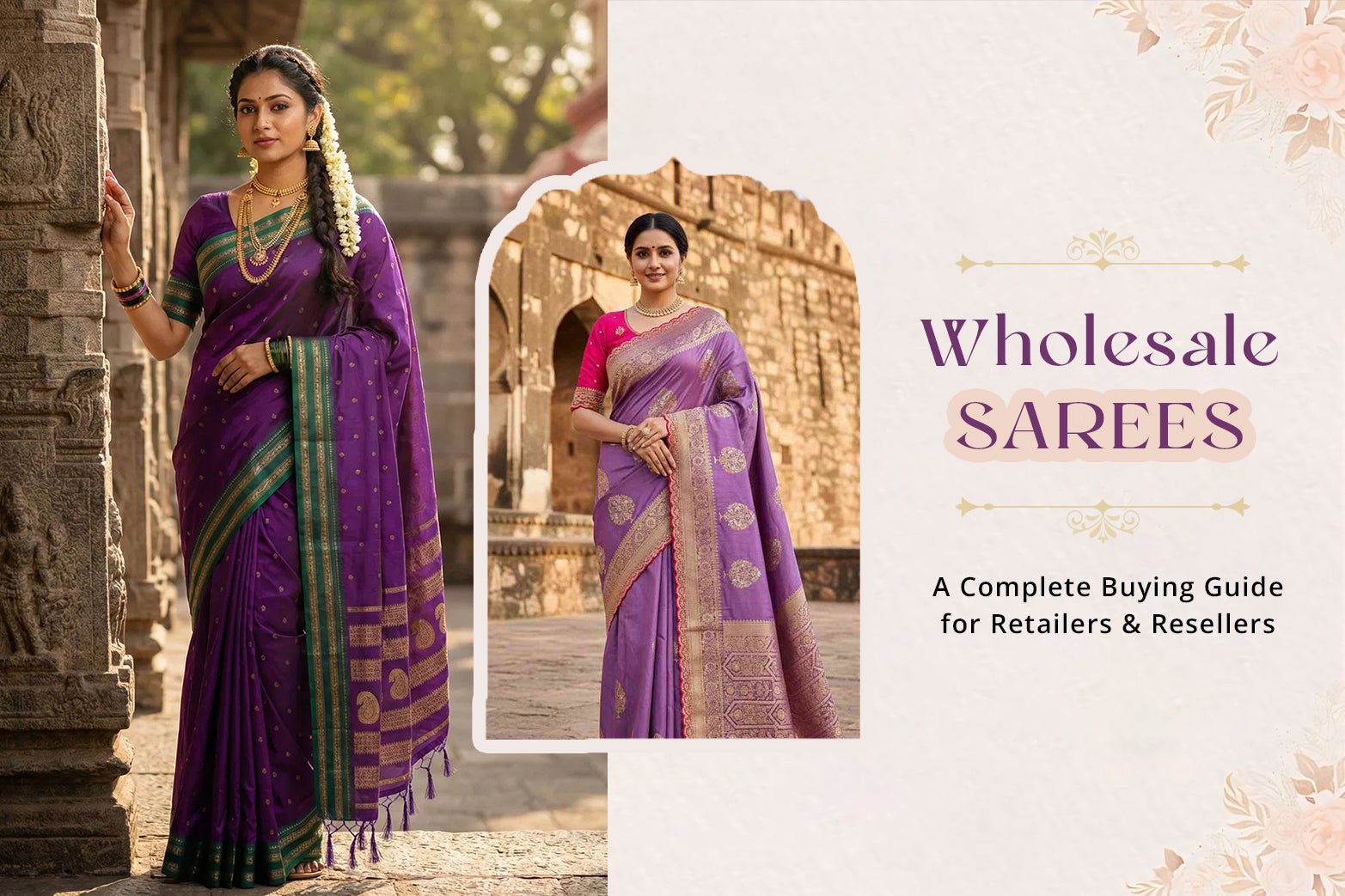 Wholesale Sarees: A Complete Buying Guide for Retailers & Resellers - Amrah Wholesale