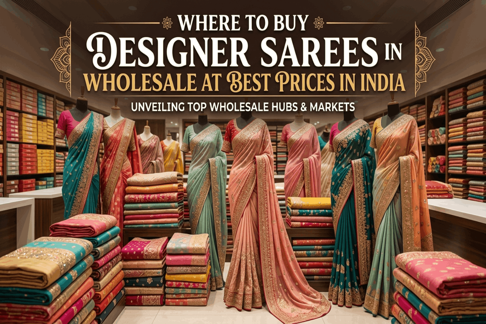 Where to Buy Designer Sarees in Wholesale at Best Prices in India - Amrah Wholesale