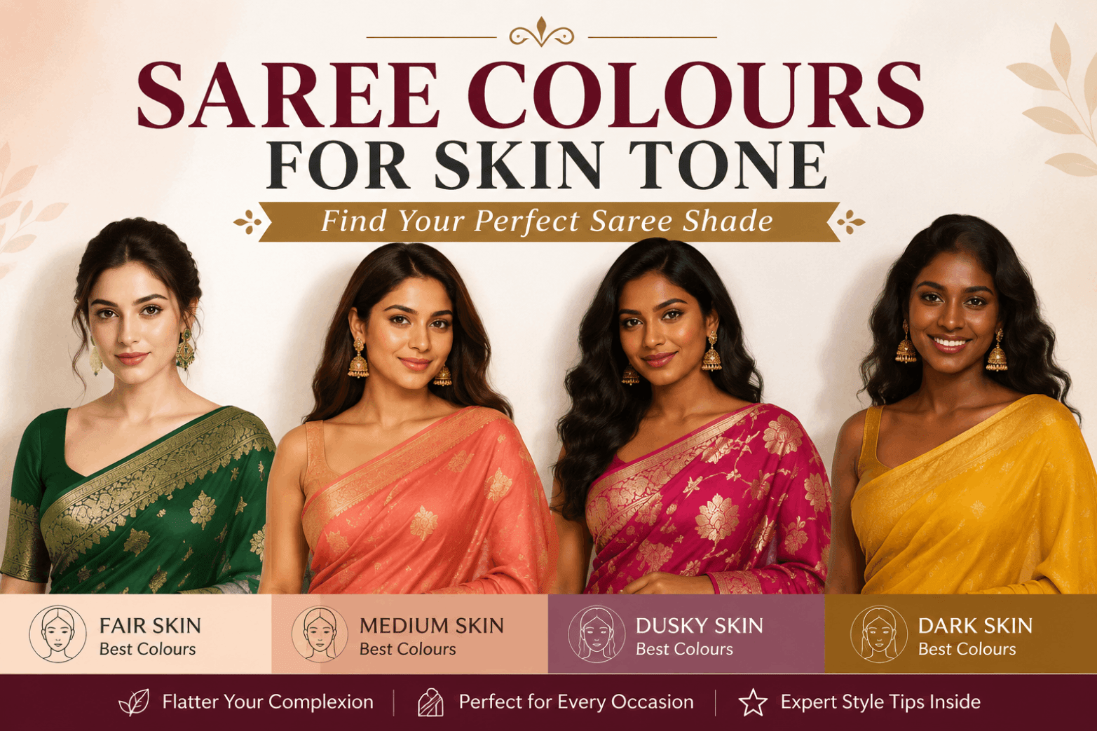 Saree Colours for Skin Tone That Suit You - Amrah Wholesale