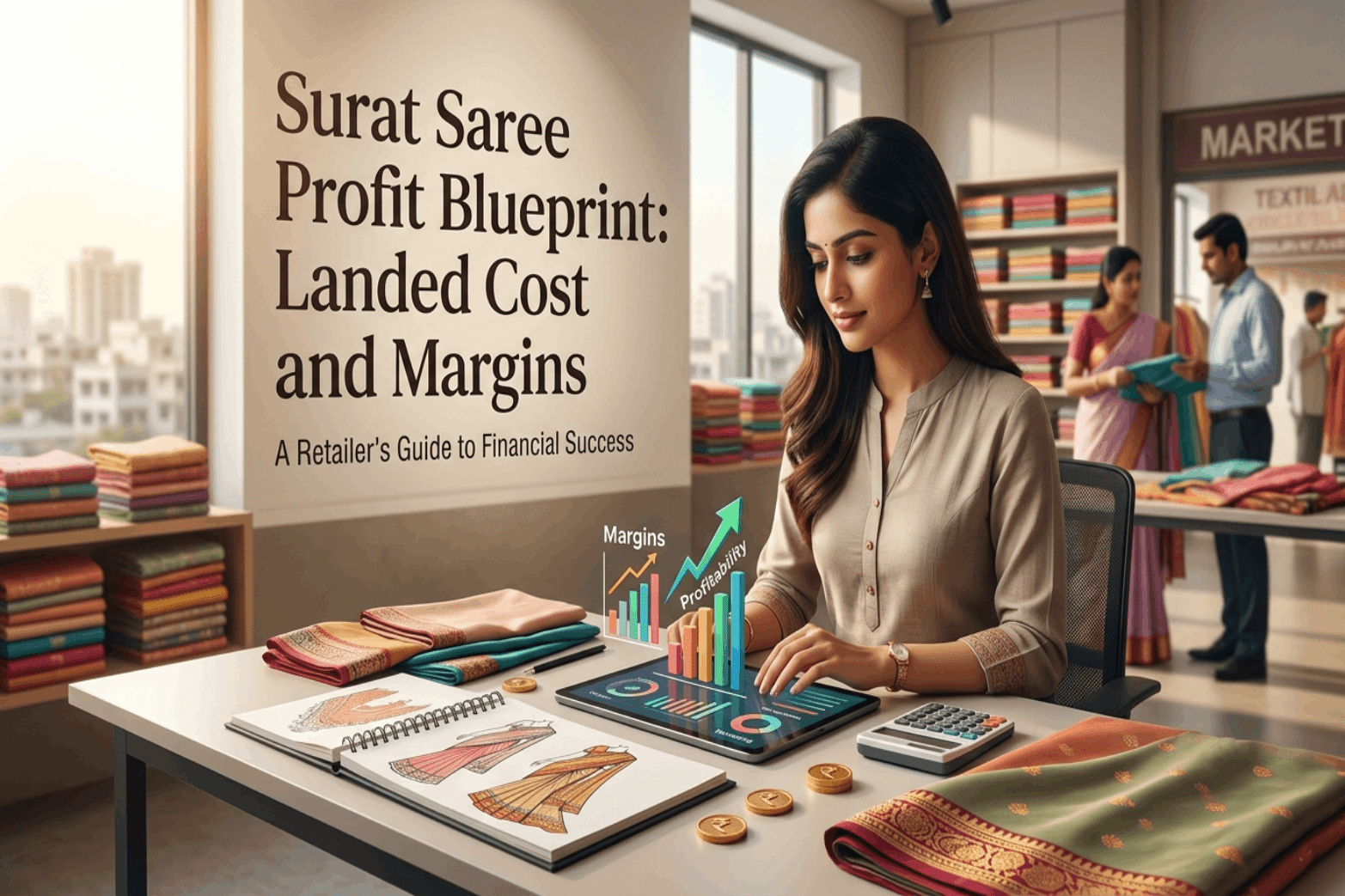 Surat Saree Profit Blueprint: Landed Cost and Margins - Amrah Wholesale