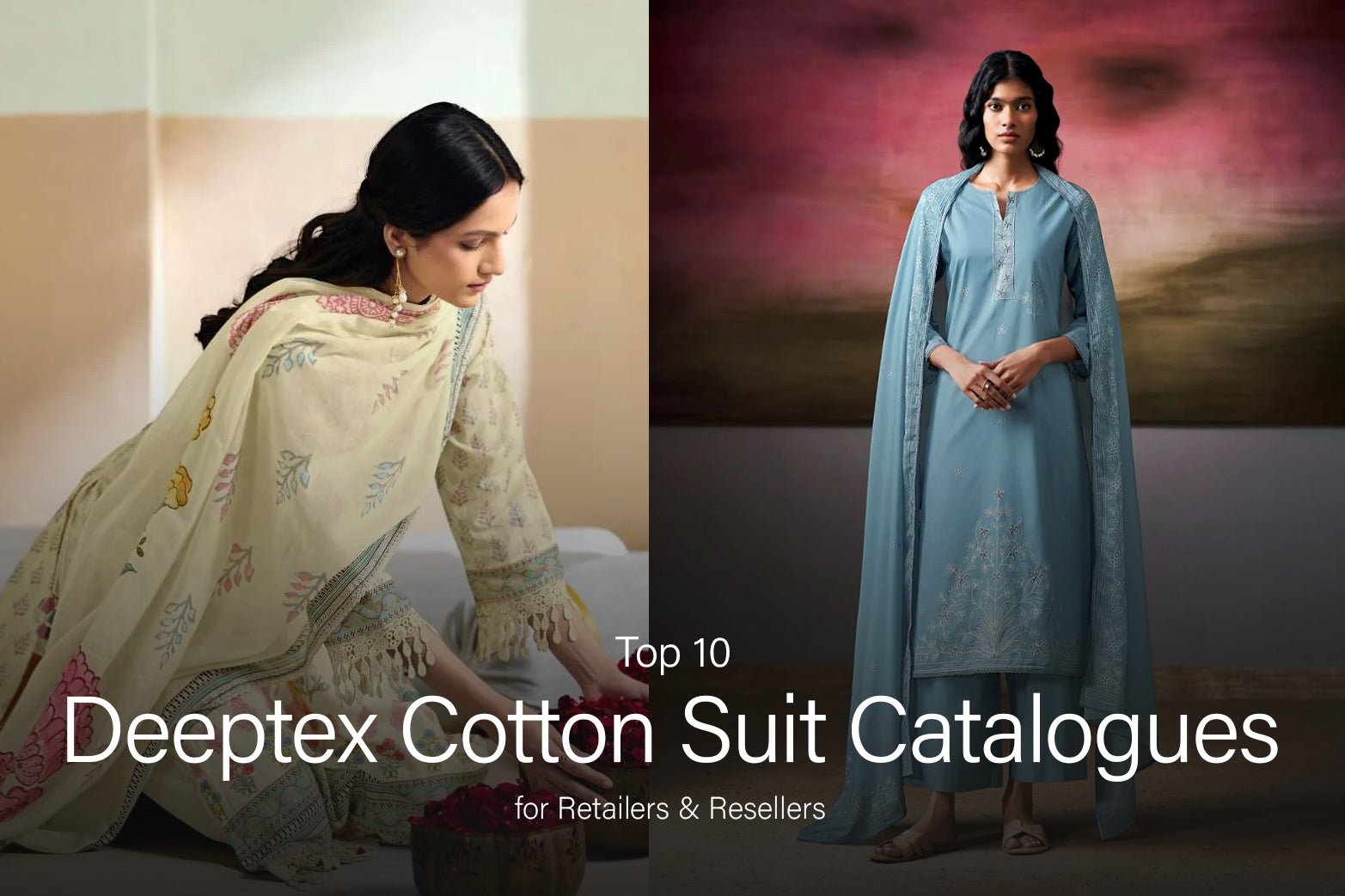 Top 10 Deeptex Cotton Suit Catalogues for Retailers & Resellers - Amrah Wholesale