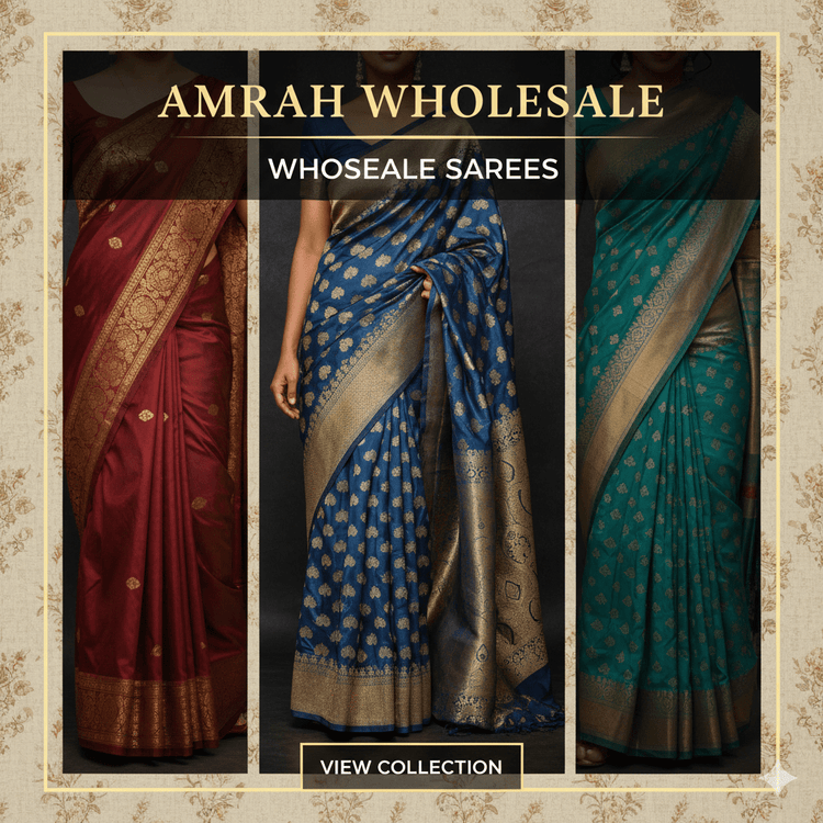 Wholesale Sarees - Buy Wholesale Sarees in Surat | Amrah Wholesale Bulk Sarees 