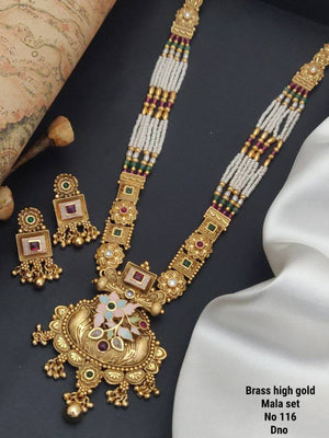 Brass High Gold Mala Set 5