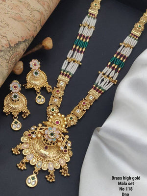 Brass High Gold Mala Set 5