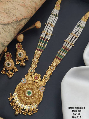Brass High Gold Mala Set 6