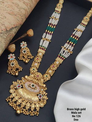 Brass High Gold Mala Set 6