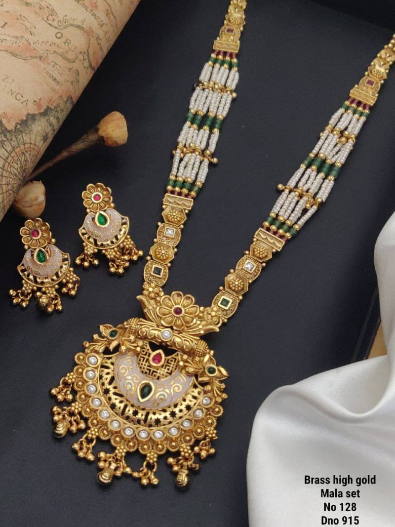 Brass High Gold Mala Set 6