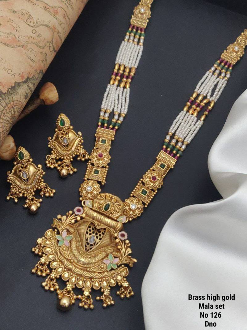 Brass High Gold Mala Set 6