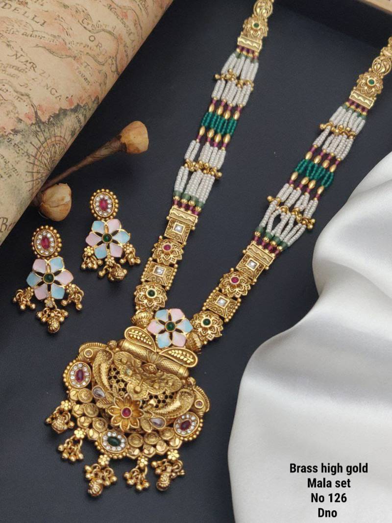 Brass High Gold Mala Set 6