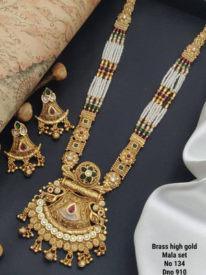 Brass High Gold Mala Set 7