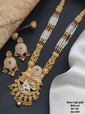 Brass High Gold Mala Set 7