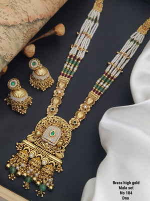 Brass High Gold Mala Set 9