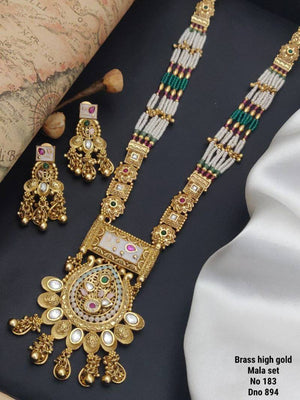 Brass High Gold Mala Set 9