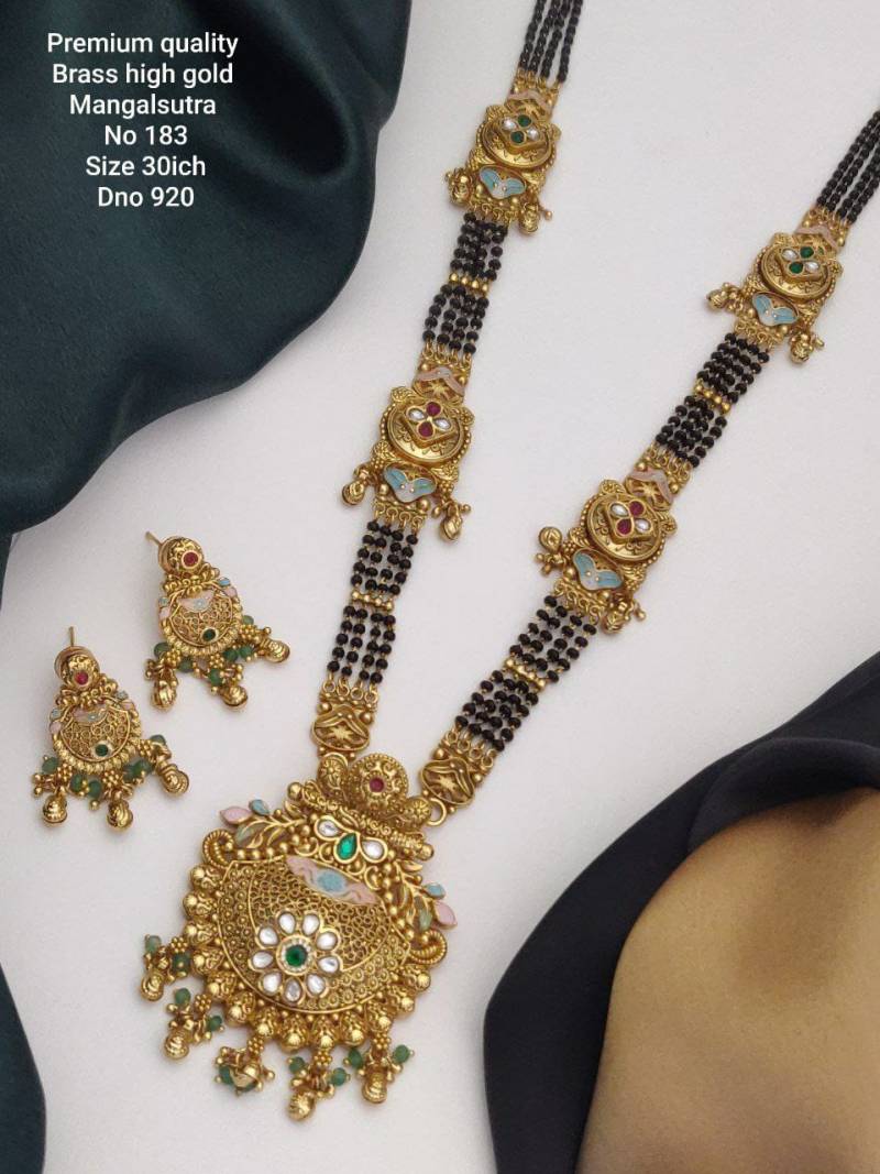 Premium Quality Brass High Gold Mangalsutra 1