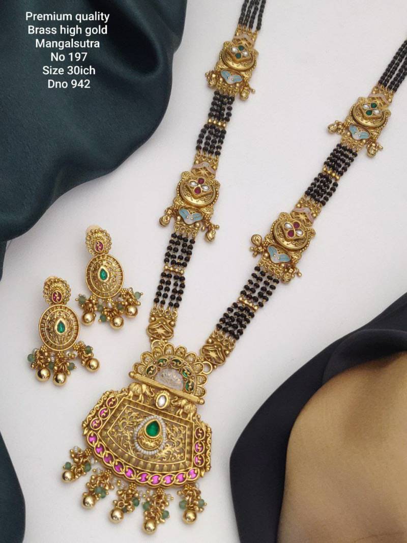 Premium Quality Brass High Gold Mangalsutra 3