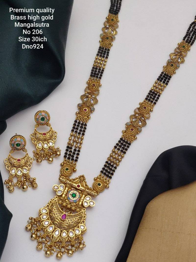 Premium Quality Brass High Gold Mangalsutra 4