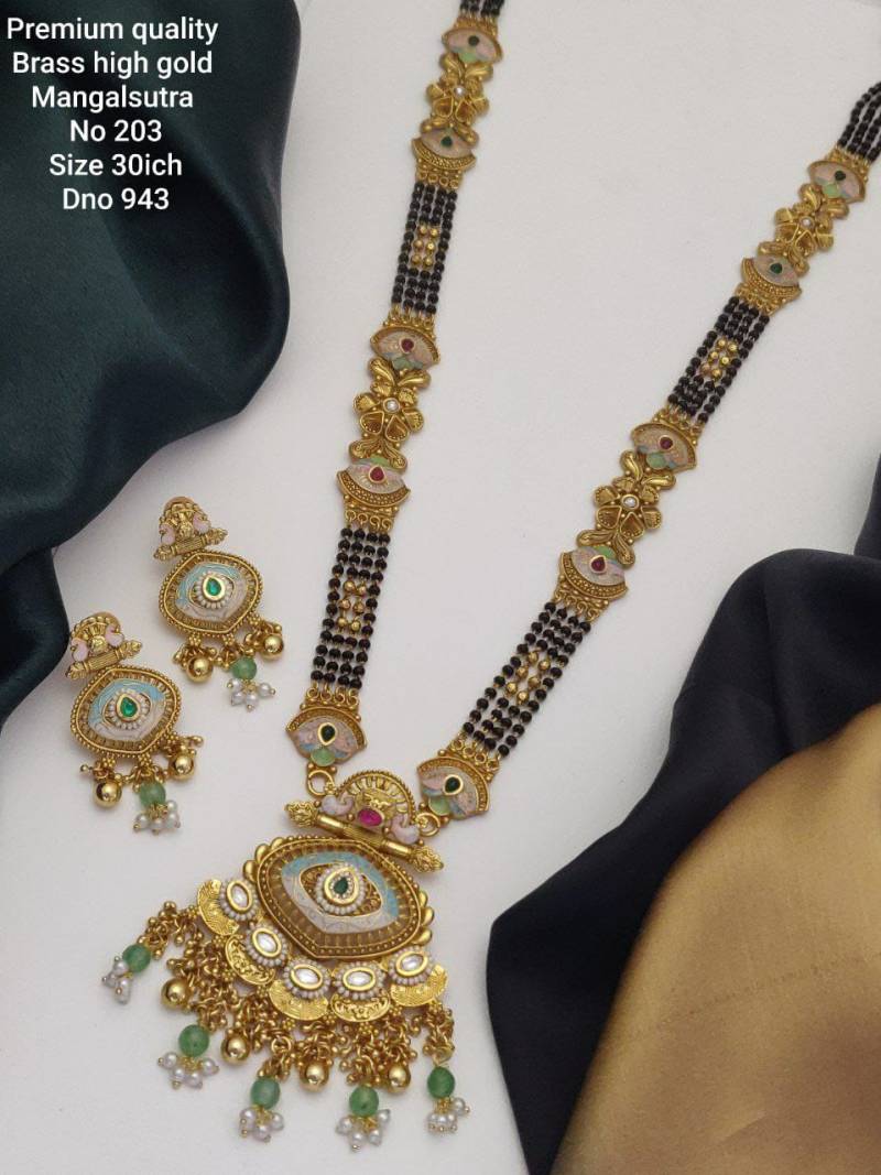 Premium Quality Brass High Gold Mangalsutra 4