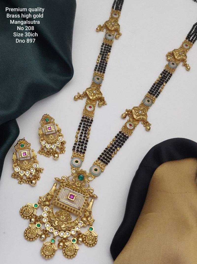 Premium Quality Brass High Gold Mangalsutra 4