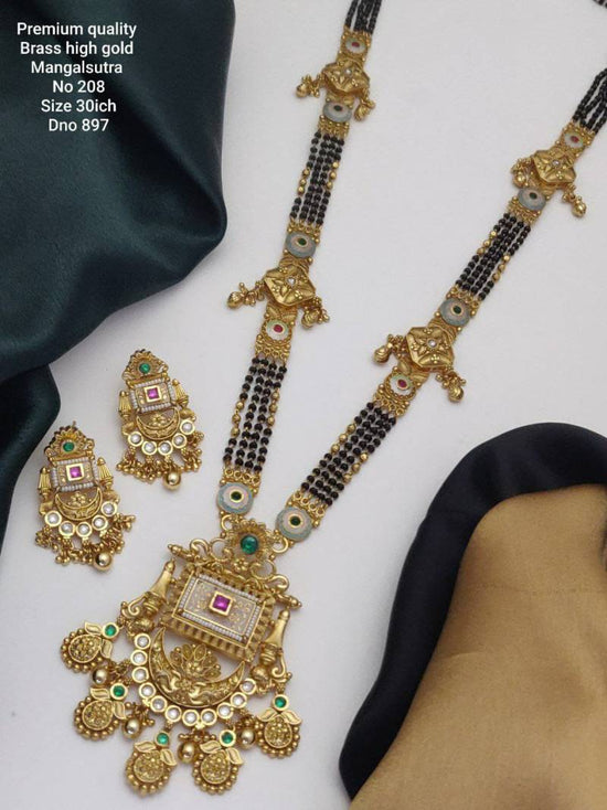 Premium Quality Brass High Gold Mangalsutra 4