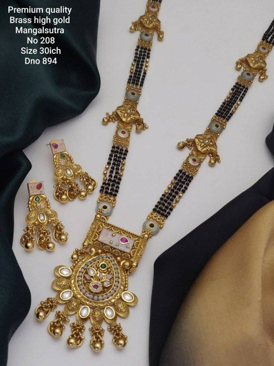 Premium Quality Brass High Gold Mangalsutra 4