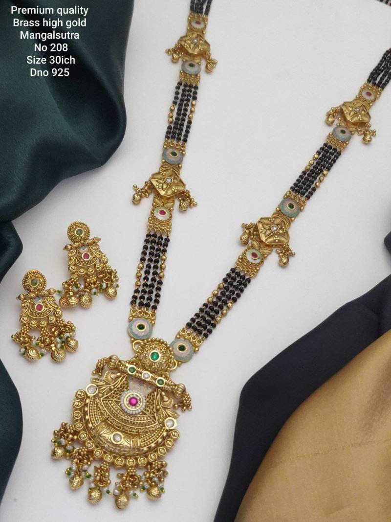Premium Quality Brass High Gold Mangalsutra 4