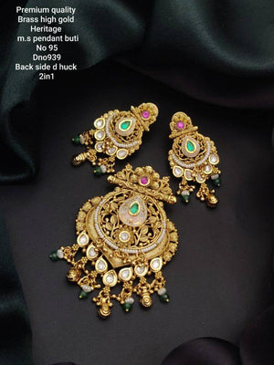 Premium Quality Brass High Gold Heritage Pendal Butti 2