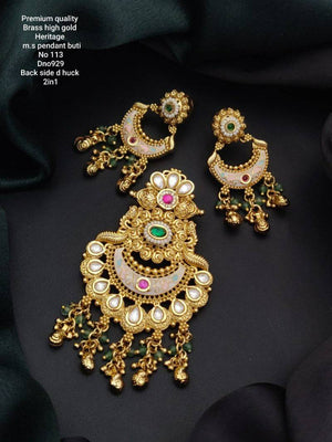 Premium Quality Brass High Gold Heritage Pendal Butti 3